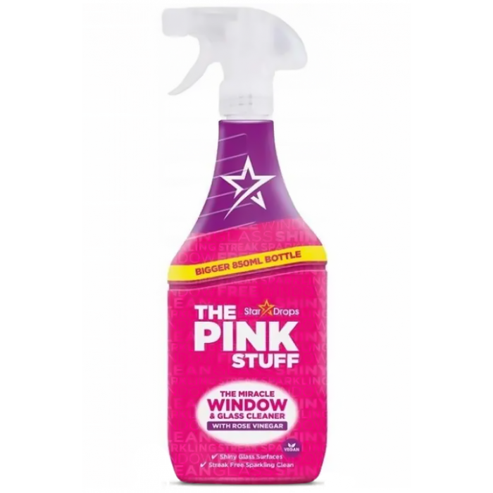 Cпрей для миття вікон The Pink Stuff з оцтом, 850 мл (822166) - 